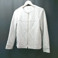 ◇ ROPE PICNIC おしゃれ キレイめ かわいい 春コーデ シンプル 長袖 ジャケット サイズ40 グレー系 レディース E  【1307260079494】