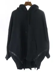 UNDER COVER アンダーカバー 18AW サイドジップデザインスウェットパーカー ブラック 2のサムネイル