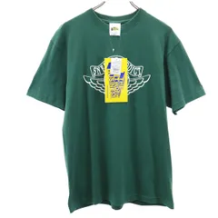 未使用 ザネットワークビジネス プリント 半袖 Tシャツ M グリーン THE NETWORK BUSINESS タグ付き メンズ 古着 【240318】 メール便可のサムネイル