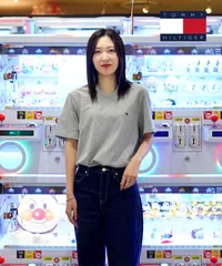 新品 未使用 並行輸入 トミー ヒルフィガー TOMMY HILFIGER Core Flag Core Plus 半袖Tシャツ 09t2225 Vグレーヘザー【メール便】