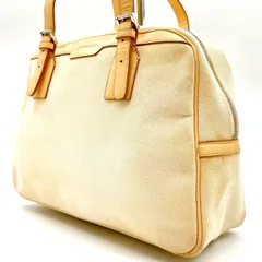 【良品】 BURBERRY バーバリー トートバッグ ハンドバッグ ノバチェック ロゴ型押し キャンバス レザー 革 ベージュ 肌色 ユニセックス レディース メンズ