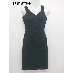◇ INTERPLANET インタープラネット ノースリーブ 膝丈 タイト ワンピース サイズ38 ブラック レディース 【中古】 【1104280007175】のサムネイル