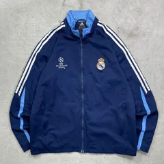 80s レアル・マドリード　adidas トラックジャケット　L 短丈 鬼短丈80s adidas レアル・マドリード トラックジャケット