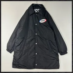 DIESEL ディーゼル ベンチコート　コーチジャケット　ブラック　黒　XS オーバーサイズ