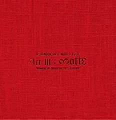 G-DRAGON 2017 WORLD TOUR 〈ACT III M.O.T.T.E〉 IN JAPAN(Blu-ray Disc2枚組+CD2枚組()スマプラ対応)(初回生産限定盤) Amazon.co.jp: G-DRAGON 2017 WORLD TOUR IN JAPAN(Blu-ray
