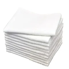 【新着商品】19inch フェイスタオル 10枚セット 160匁 吸水力 速乾性 薄手 タオル 様々な用途で使える 長め サイズ 吸水タオル 速乾タオル フェイシャルタオル タオルセット 洗顔タオル 温泉 サウナ 福祉 施設 白タオル 絞りやすい 白色