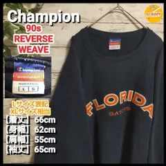【管理番号 2210beFAFZ1 /1】90s リバースウィーブ Champion フロリダ大学 刺繍 カレッジロゴ