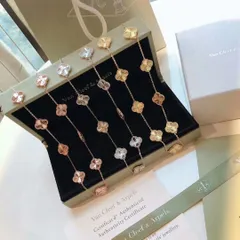 [Van Cleef & Arpels] 50周年記念 10連フラワー ネックレス - アルハンブラデザイン | ヴァン クリーフ & アーペル レディースジュエリー｜本日限定特価｜新品未使用