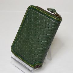 ハンドメイド 差込錠型コンパクトウォレット59 栃木ブラック