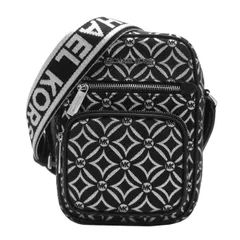 マイケルコース ショルダーバッグ MICHAEL KORS ダッフルクロスボディ 斜め掛け 35F4STTC2J BLK/SILVER アウトレット レディース