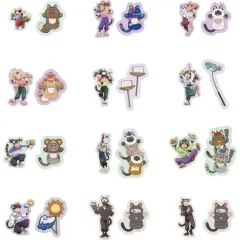 【中古】シール・ステッカー 全12種セット 「劇場版 忍たま乱太郎 ドクタケ忍者隊最強の軍師 in ナンジャタウン 開幕!“忍”形劇の段 ステッカーコレクション(2枚入り)/(弐)」