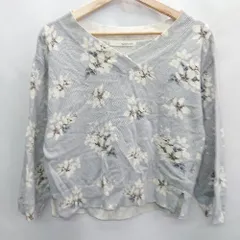 ◇ mysty woman ミスティ ウーマン 花柄 長袖 ニット サイズF ラベンダー レディース E  【1407020021999】