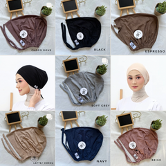 New Veil Inner Woman Cap Hijab Cap Inner Hijab Muslim Cap Vi2 Inner Hijab インナーヒジャブ アンダーウェア ムスリム レディース キャップ ヒモ付き