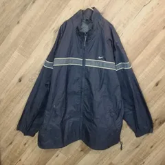 M1-02013【Mens】NIKE(ナイキ) ウィンドブレーカー (XL) / 紺 両袖汚れ有 内側、首まわり・裾はがれ有 表、左内側ファスナー付近に汚れ有 N-13