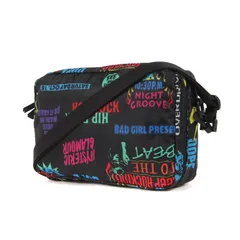 美品 HYSTERIC GLAMOUR ヒステリックグラマー 19AW RIP-STOP 2WAY ポーチ 01193QG02 総柄 ショルダーバッグ ブラック マルチカラー ブランド カバン【メンズ】のサムネイル