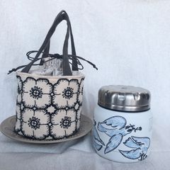 ミナペルホネン ハンドメイド Mini tank スープジャーポーチ anemone