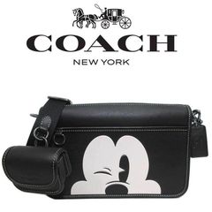 ＜コーチバッグ＞COACH/コーチバッグ ショルダーバッグ CM030 ミッキー コーチ×ディズニー 限定コラボ クロスボディー レディースバッグ 斜めがけバッグ アウトレット品 紙袋付属　新品未使用