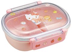 【人気商品】日本製 抗菌加工 サンリオ キッズランチ ハローキティ ふわっと盛れるドーム型 中子付き(おかず容器) ビッグリボン 360ml 1段 女の子 お弁当箱 子供用 QAF2BAAG68635 スケーター(Skater)
