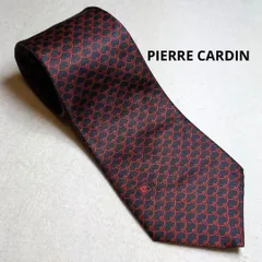 2:ネクタイ PIERRE CARDIN 8.5㎝ ワインレッド A 138 ◆