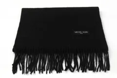 ミッシェルクラン マフラー 無地 ロゴ ブランド メンズ レディース ブラック MICHEL KLEIN 【中古】のサムネイル
