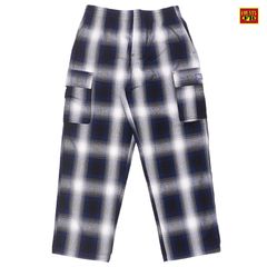 FB COUNTY CARGO CHECKER PANTS【NAVY×WHITE】(エフビーカウンティ チェックパンツ チェック カーゴパンツ ロングパンツ)