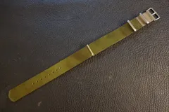 ◆Leather NATO G10Strap◆高品質国産本牛革アニリンカーフ カスタムオーダー(ラグ幅/バックルカラー) OLIVE GREEN 強力撥水 受注生産(納期10日前後) 日本製 腕時計ベルト