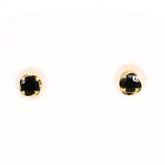 K10YG　ピアス　pierced earrings　オニキス　総重量約0.2g