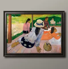 ポール・ゴーギャン、【捧げ物】、希少な画集画より、新品高級額・額装付 ポール・ゴーギャン、タヒチの牧歌、希少な画集より、状態良好