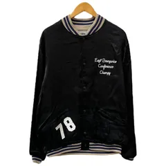 HOUSTON (ヒューストン) RAYON AWARD JACKET（EAST）レーヨンアワードジャケット XXL 51250 ブラック 黒 メンズ/065のサムネイル