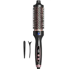 Wavytalk ロールブラシアイロン 38mm ツヤ髪ブロー仕上げ トルマリンセラミック マイナスイオン搭載 ブラシアイロン 低ダメージ 5段階温度調節