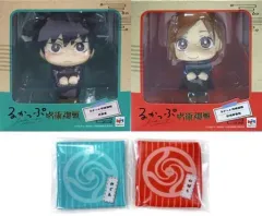 【中古】フィギュア るかっぷ 伏黒恵＆釘崎野薔薇 セット(限定座布団付き) 「呪術廻戦」 メガトレショップ＆プレミアムバンダイ限定