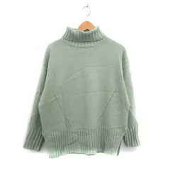ロペピクニック ROPE Picnic ニット セーター 長袖 タートルネック シンプル 38 ミントグリーン /KT29