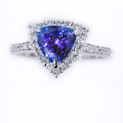 Pt 900　タンザナイト1.47ct　リング
