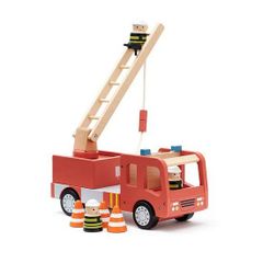 kids concept //木製おもちゃの木製消防車セット　キッズコンセプト　kidsconcept