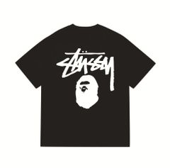 【新品未使用】Stussy x A BATHING APE アベイシングエイプ bape Tシャツ 男女兼用