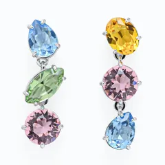 スワロフスキー SWAROVSKI ピアス Gema ドロップイヤリング マルチカラー レディース 5692406