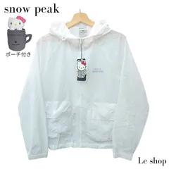 【新品 未使用】スノーピーク × ハローキティ コラボ ナイロンジャケット Mサイズ ポーチ付き Snow Peak HELLO KITTYのサムネイル