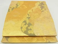 平和屋着物■六通柄袋帯　御所解文様　金銀糸　正絹　逸品　A-hg378のサムネイル