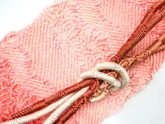 【一輝堂】【着物】和装小物 帯揚げ帯締めセット 帯揚 帯締 中抜き絞り 丸組 24w-11980