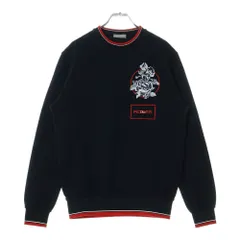 Dior HOMME (ディオールオム) ロゴ ROSEエンブロイダリー 長袖 スウェットトレーナー ブラック 733J613M0500のサムネイル