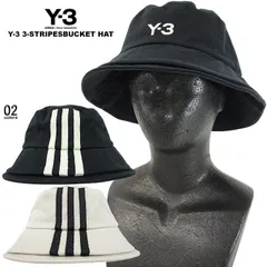 Y-3 ワイスリー スリーストライプバケットハット バケハ 希少 ダブルブリム 日焼け防止 YOHJI YAMAMOTO adidas 山本耀司 ユニセックス メンズ レディース カジュアル バケハ 帽子 ギフト プレゼント