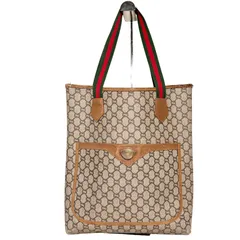 GUCCI グッチ　オールドグッチ　トートバッグ　シェリーライン　ブラウン