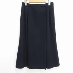 #a レリアン Leilian スカート 11号 紺 ネイビー 切り替えデザイン 日本製 レディース 935063 k01