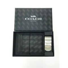 コーチ COACH マネークリップ ガンメタル チャコール新品未使用　正規品 COACH - 【正規品】コーチ COACH マネークリップ ガンメタル