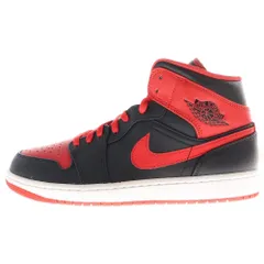 NIKE (ナイキ) Air Jordan 1 Mid Bred Toe DQ8426 060 エアジョーダン1 ブレッドトゥ ミッドカットスニーカー ブラック/レッド US10/28cm