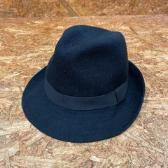 NEW YORK HAT 中折れ ハット ブラック ニューヨークハット 帽子 HAT ユーズド USED 古着