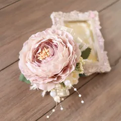 ラナンコサージュ　アンティークベージュ　ニュートラルカラー　卒業式　卒園式　入学式　入園式　フォーマル　234