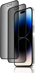【訳あり・未使用品】2枚セット ガラスフィルム 覗き見防止 iPhone14Pro●のぞき見防止 強化ガラス 液晶保護フィルム 完全保護