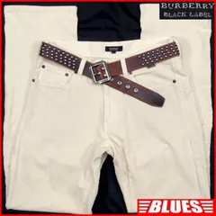 BURBERRY BLACK LABE 廃盤 バーバリーブラックレーベル コーデュロイパンツ W30 メンズ 白 バーバリー_ウエスト73cm77cm一覧←SEULB屋着古← TY3781