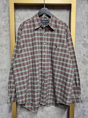 【US古着】Ralph Lauren BIG SHIRT / ラルフローレン ビックシャツ チェックシャツ ボタンダウンシャツ 長袖シャツ コットン チェック柄 L